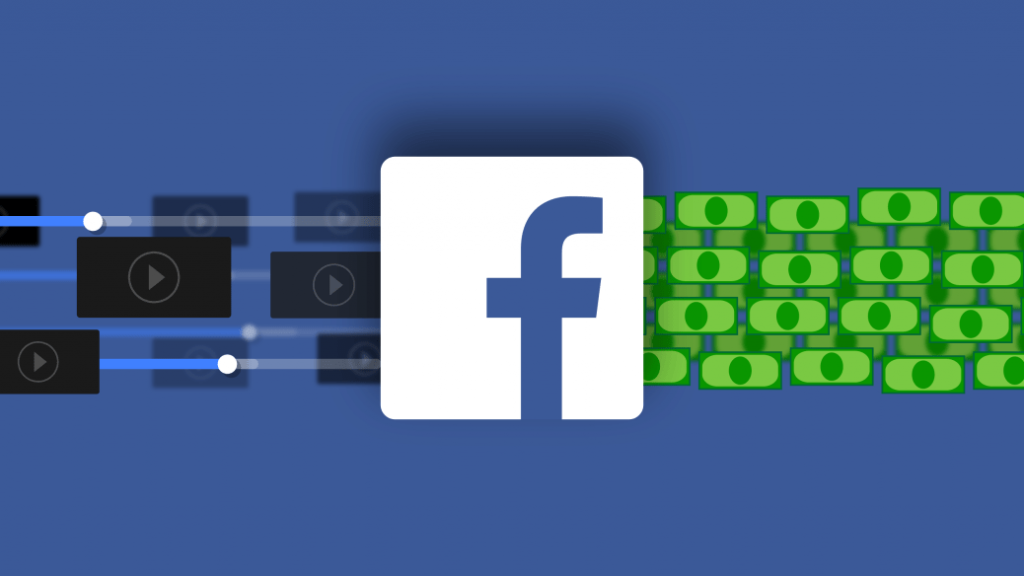 Facebook, imagem representando monetização