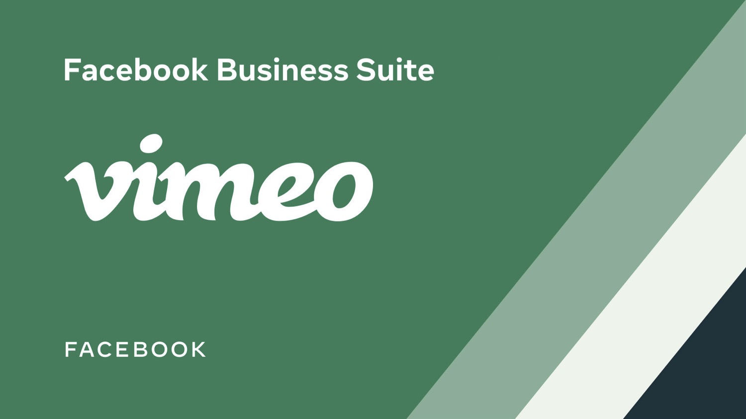 Como usar o Vimeo create no Facebook Business Suite